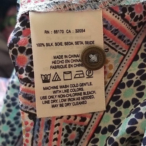 Maeve Anthropolgie Sidney mosaic silk blouse - Picture 5 of 7